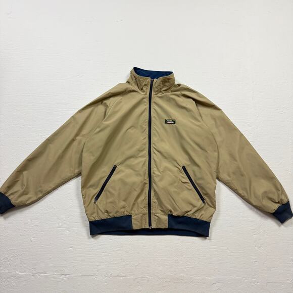 Vintage 90s L.L. Bean Tan Windbreaker Jacket, Men’s XL Tall - Picture 1 of 7